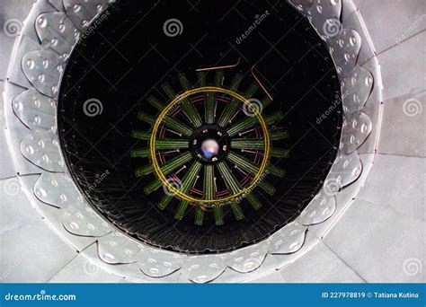 The Insides of the Rocket Engine at the Exhibition. Stock Image - Image ...