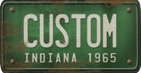 Indiana License Plate Custom – Spicher and Company