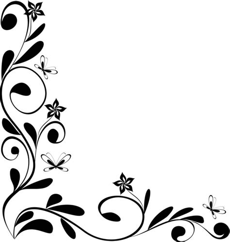 Free Black And White Border Designs, Download Free Black And White Border Designs png images ...