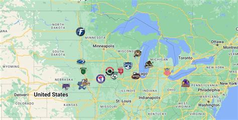 USHL Teams Map with logos | USHL Teams Location - FTS DLS KITS