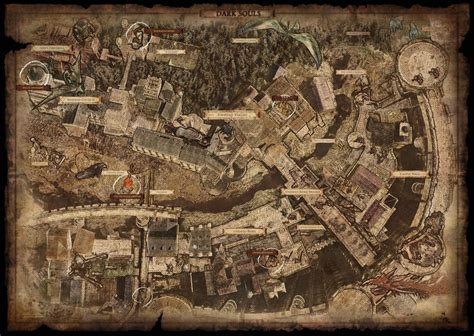 DARK SOULS MAP A3 POSTER PRINT ARTS DSM01 - BUY 2 GET 1 FREE!! | eBay