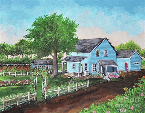 The Old Farmhouse Painting by Reb Frost - Fine Art America