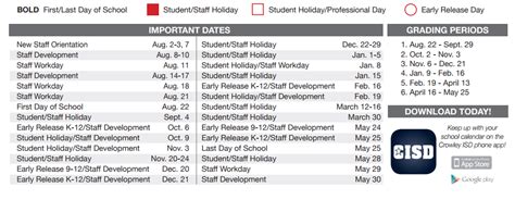 Crowley High School - School District Instructional Calendar - Crowley ...