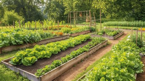 Garden Filled With Several Vegetable Gardens Background, Picture Of Vegetable Garden Background ...