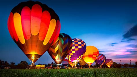 Hot Air Balloon Festival At Night