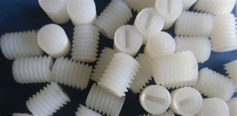 M5 Nylon slotted grubs screw Plastic None headless screws bolts white-in Screws from Home ...