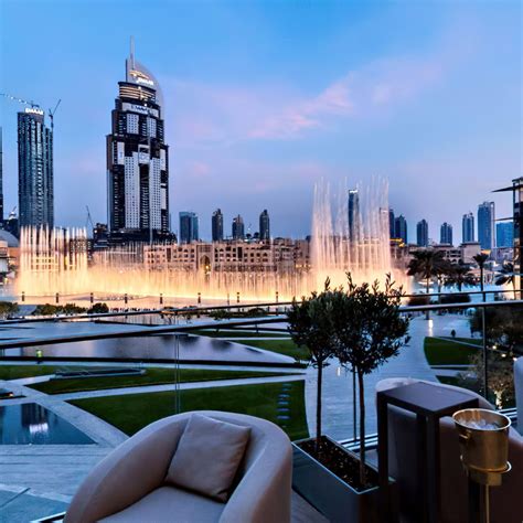 Armani Hotel Dubai – Burj Khalifa, Dubai, UAE – Armani Hashi Terrace Dubai Fountain View – TRAVOH