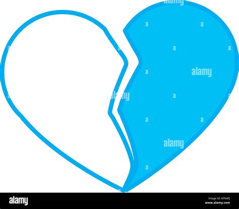 Broken heart symbol Stock Vector Image & Art - Alamy