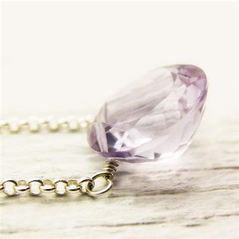 byJodi Jewelry | Rose De France Amethyst Necklace ~ as Seen in LUCKYmag.com