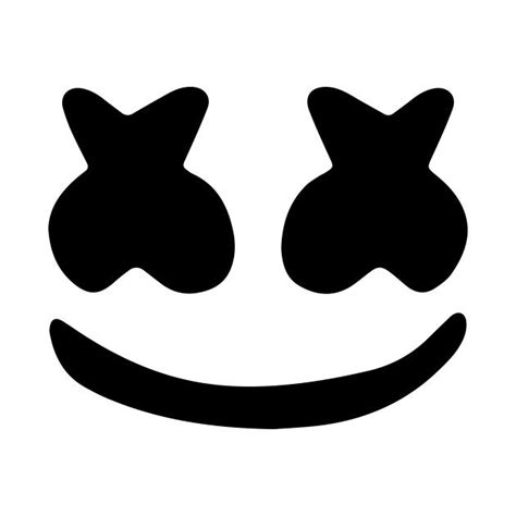 Marshmello logo | Face stencils, Dj art, Free stencils printables