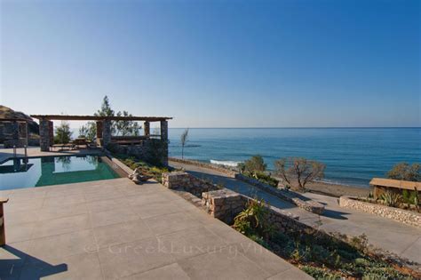 Large Beachfront Villa with Pool in Crete - GreekLuxuryVillas.com ...