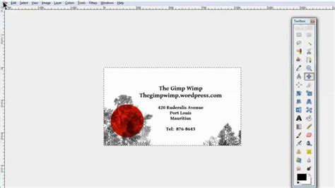 Custom Business Card In Gimp 2.8The Gimpwimp inside Gimp Business Card ...