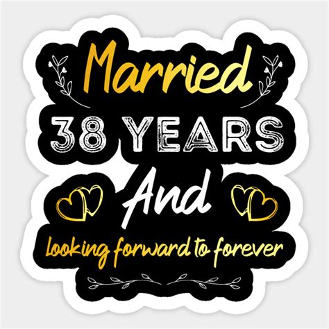 38th Wedding Anniversary, Married 38 Years, Wedding Anniversary gift ...