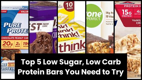 【PROTEIN BARS LOW SUGAR LOW CARB】Top 5 Low Sugar, Low Carb Protein Bars ...