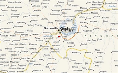 Kinshasa Map - Democratic Republic Congo