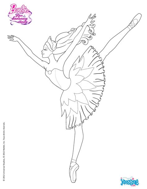 Coloriages coloriage danseuse étoile - fr.hellokids.com