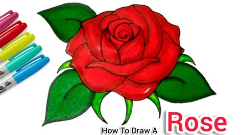 Discover more than 85 rose sketch color latest - in.eteachers
