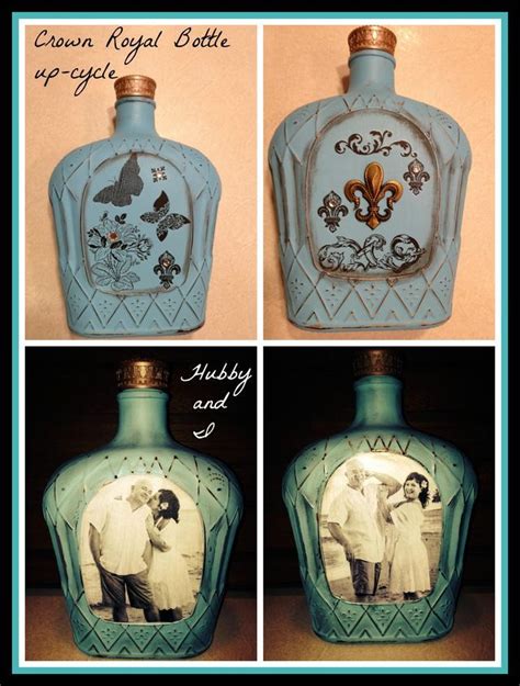 Liquor bottle crafts, Diy glass bottle crafts, Bottle crafts