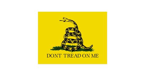 Dont Tread On Me Revolutionary War Gadsden Flag Postcard | Zazzle