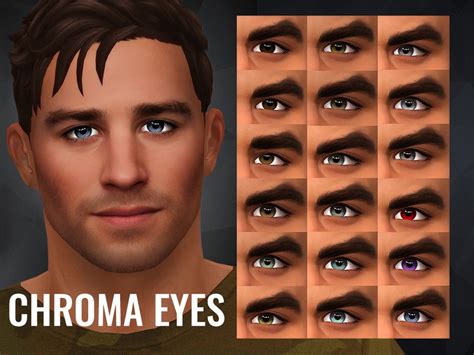 Golyhawhaw's Chroma Eyes | Sims 4 decades challenge, Sims 4 cc finds, Sims 4 mods