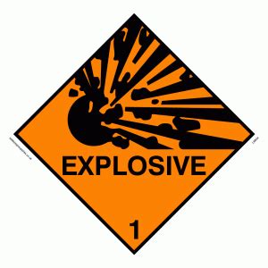 explosive from Safety Sign Supplies