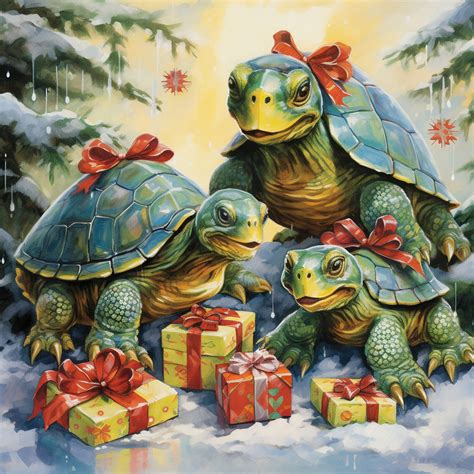 Christmas Turtle Holiday Art Free Stock Photo - Public Domain Pictures