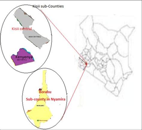 Kisii County map Source: National Boundaries 2009 Demographic ...