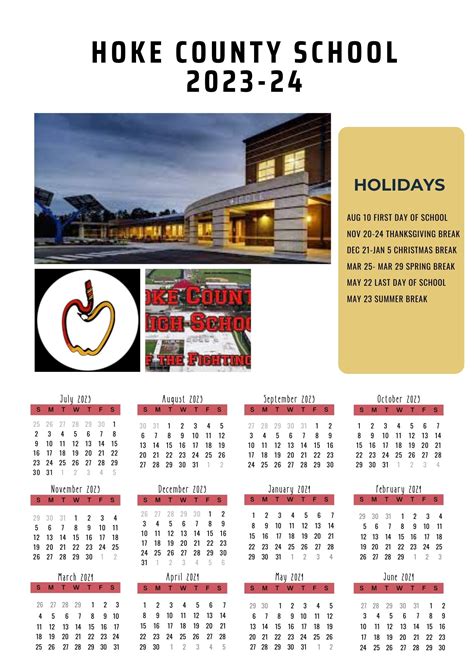 Hoke County Schools Calendar Holidays 2023-2024