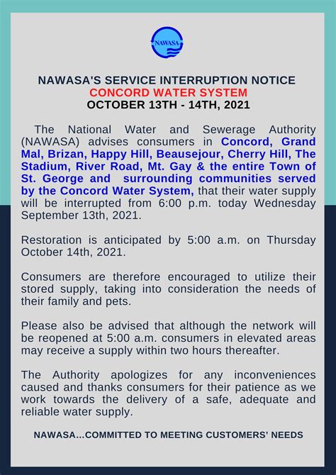 NAWASA Grenada - The National Water and Sewerage Authority...