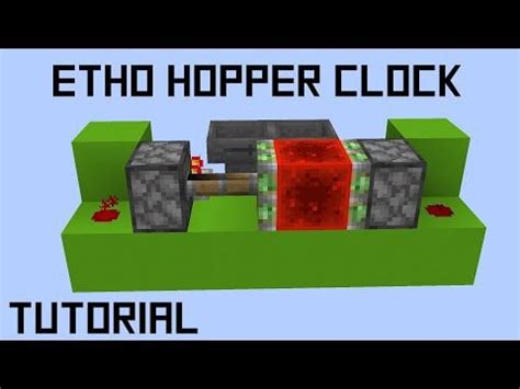 Minecraft Etho Hopper Clock in 3 minutes : r/redstone