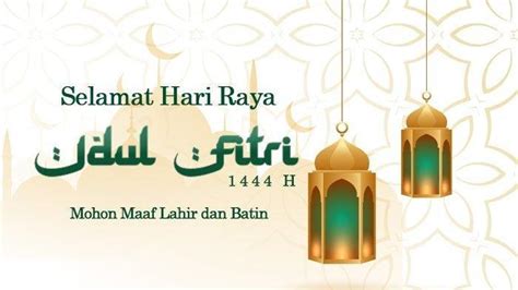 20 Gambar Ucapan Selamat Hari Raya Idul Fitri 1444 H Desain Mantap ...