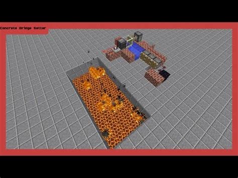 MINECRAFT - Concrete Bridge Setter - YouTube