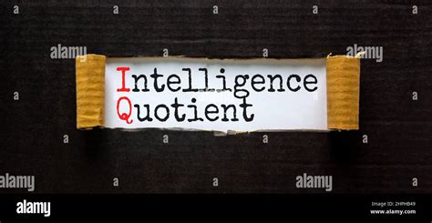 IQ intelligence quotient symbol. Concept words IQ intelligence quotient ...