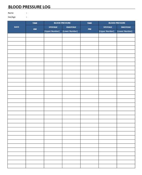 Blood pressure log excel spreadsheet - taxiver