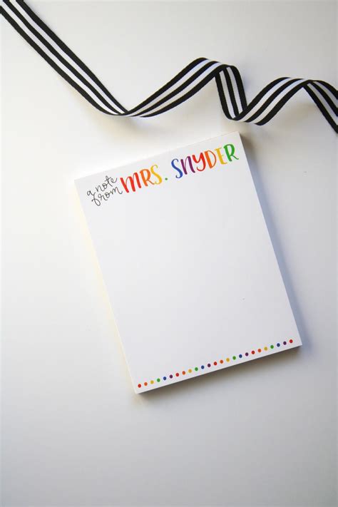 Gifts for Teachers Personalized Teacher Notepad Teacher - Etsy