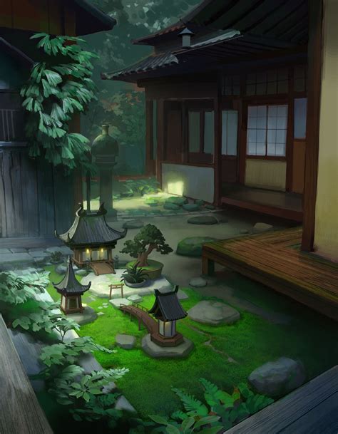 ArtStation - garden in a garden, li moly | Fantasy art landscapes ...