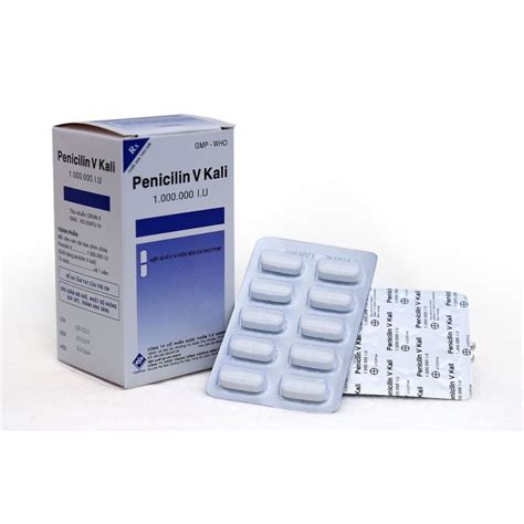 Thuốc Penicillin V Kali (1.000.000IU) Vidiphar - Điều trị và dự phòng ...