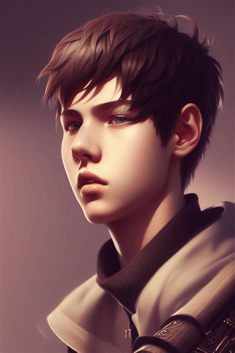 Anime Boy Portrait by Greg Rutkowski · Creative Fabrica