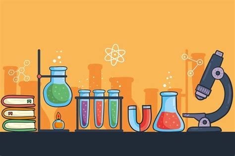 Premium Vector | Hand drawn science background | Science background, Science lab decorations ...