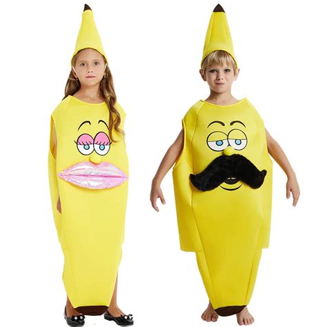 Funny Banana Suit Yellow Halloween Costume for Boy or Girl - Light ...