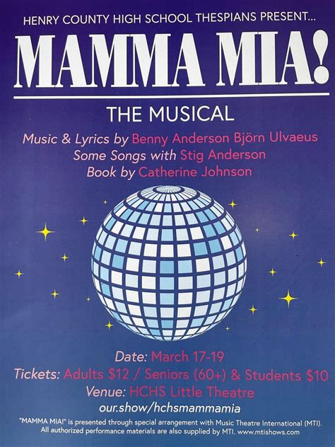 Mamma Mia! The Musical 2023 by HCHS