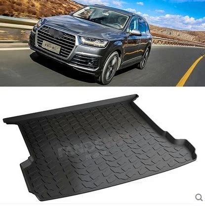 Newly! Special trunk mats for Audi Q7 5seats 2017 durable waterproof cargo liner boot carpets ...