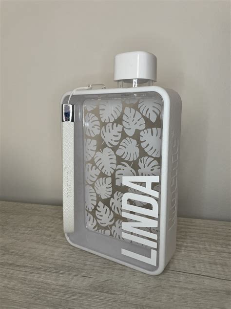 Personalized Square Water Bottle - Etsy