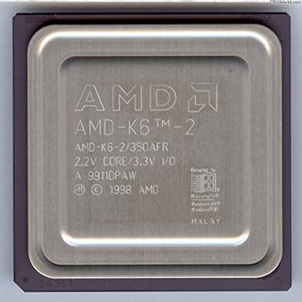 Amazon.com: Processor - 1 x AMD K6-2 350 MHz - Socket 7: Computers ...