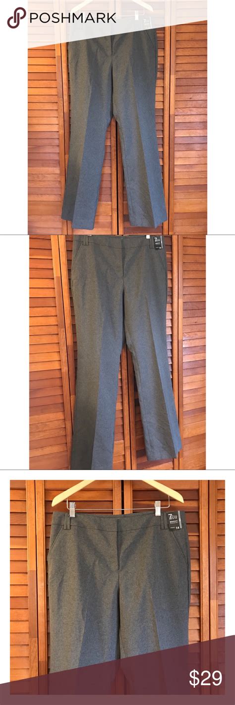 NWT NY & CO gray slacks bootcut 14 Tall plus size | Grey slacks, Plus ...