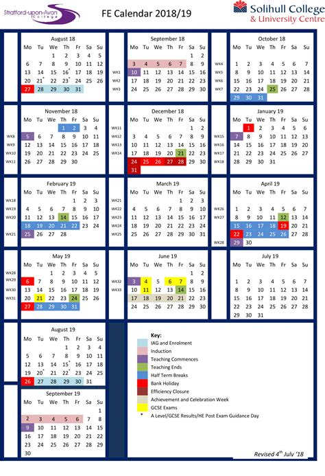 Birmingham City Schools Calendar - Time Table