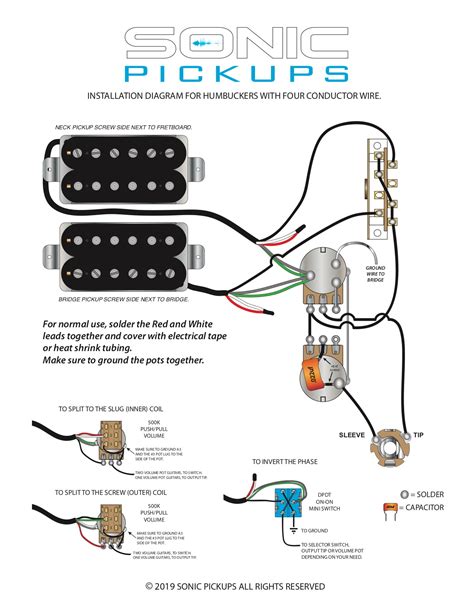 Wiring Diagrams – Sonic Pickups