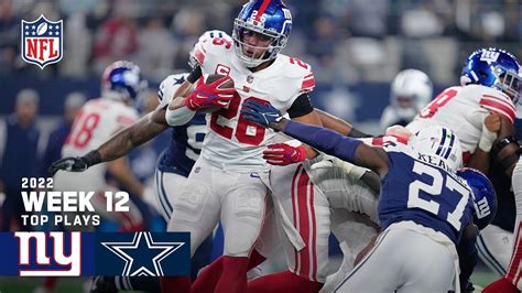 New York Giants Top Plays vs. Dallas Cowboys | 2022 Regular Season Week ...