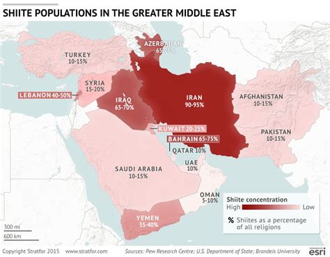 Shia Islam Map