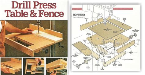 Drill Press Table and Fence Plans • WoodArchivist